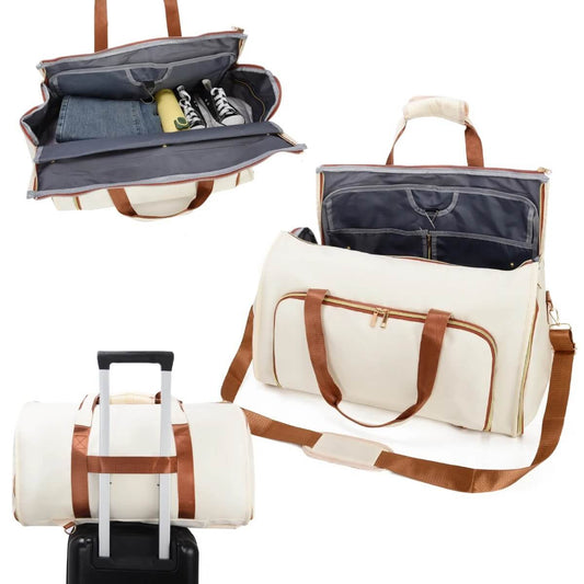 Ultimate 3-in-1 Travel Duffel bag - 50L — Keeps Clothes Wrinkle-Free + Waterproof Storage - Never Pay Overweight Baggage Fees Again